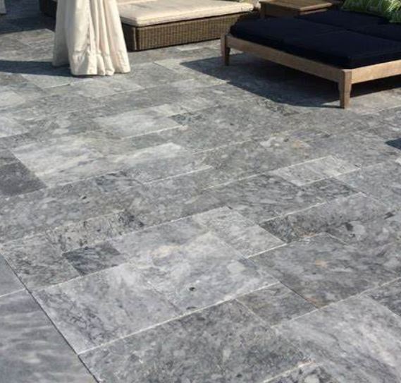 Black Granite Cobblestone Pavers 12x12 Granite Pavers