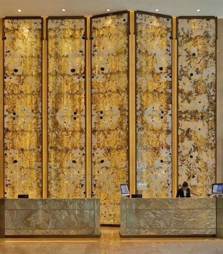 Illuminated Stone Wall